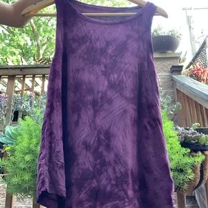 AEO Soft and Sexy Purple Tie Dye Tank